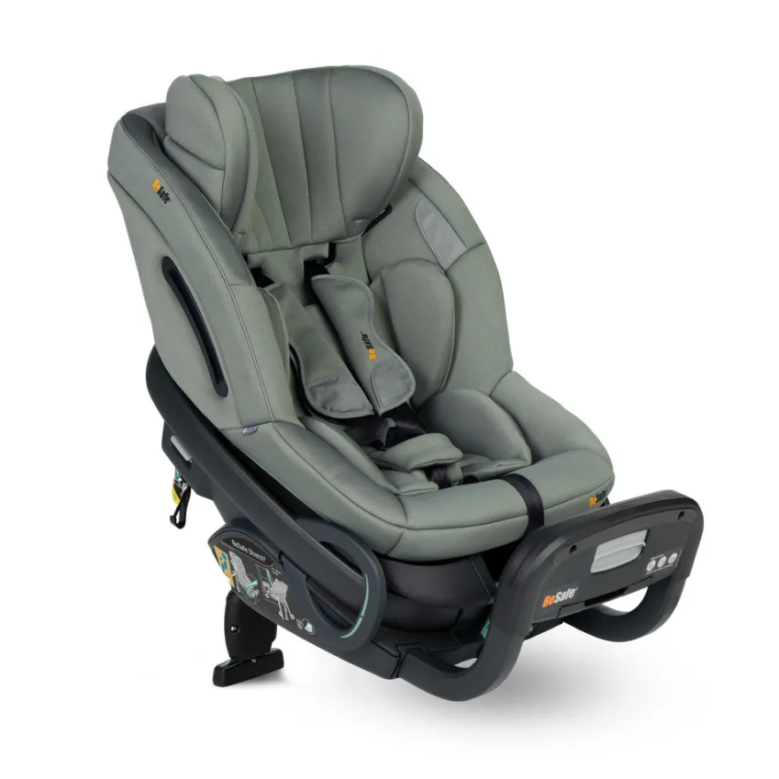 BeSafe Stretch² Bilbarnstol - Meadow Green Soft Breeze