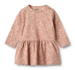 Bessie Jersey Klänning- Rose dust flower meadow