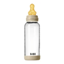 BIBS Glas Napppflaska 1 pk 240 ml - M Flow - Vanilla Nat