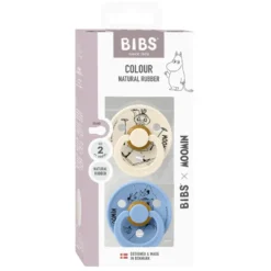 BIBS Moomin Napp Mymble 2pk Str 2 - Ivory Skyblue