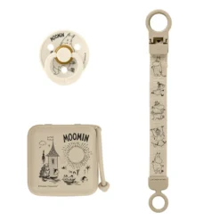 BIBS Moomin Presentset Soothe&Go Lat Str 2 - Vanilla