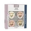 BIBS Nap Colour 4-pk Latex Str. 2 - Blush Glow Mix