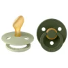 BIBS Napp Colour 2-pack Latex Anatomisk 6-18 mån - Sage/Hunter Green
