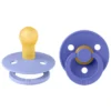 BIBS Napp Colour 2 Pk Latex Str 1 - Hush/Grape