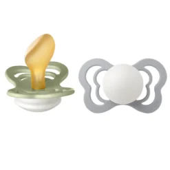 BIBS Napp Couture 2 pk Latex Str 2 - Sage Cloud, Nat