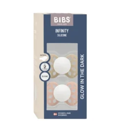 BIBS Napp Infinity 2 pk Anatomisk Str 2 - Vanilla Blush, Nat