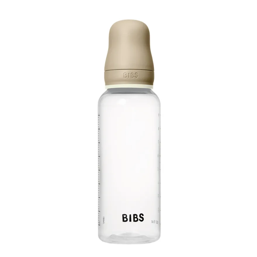 BIBS Napppflaska Rund 1 pk 270 ml - M Flow - Vanilla Nat