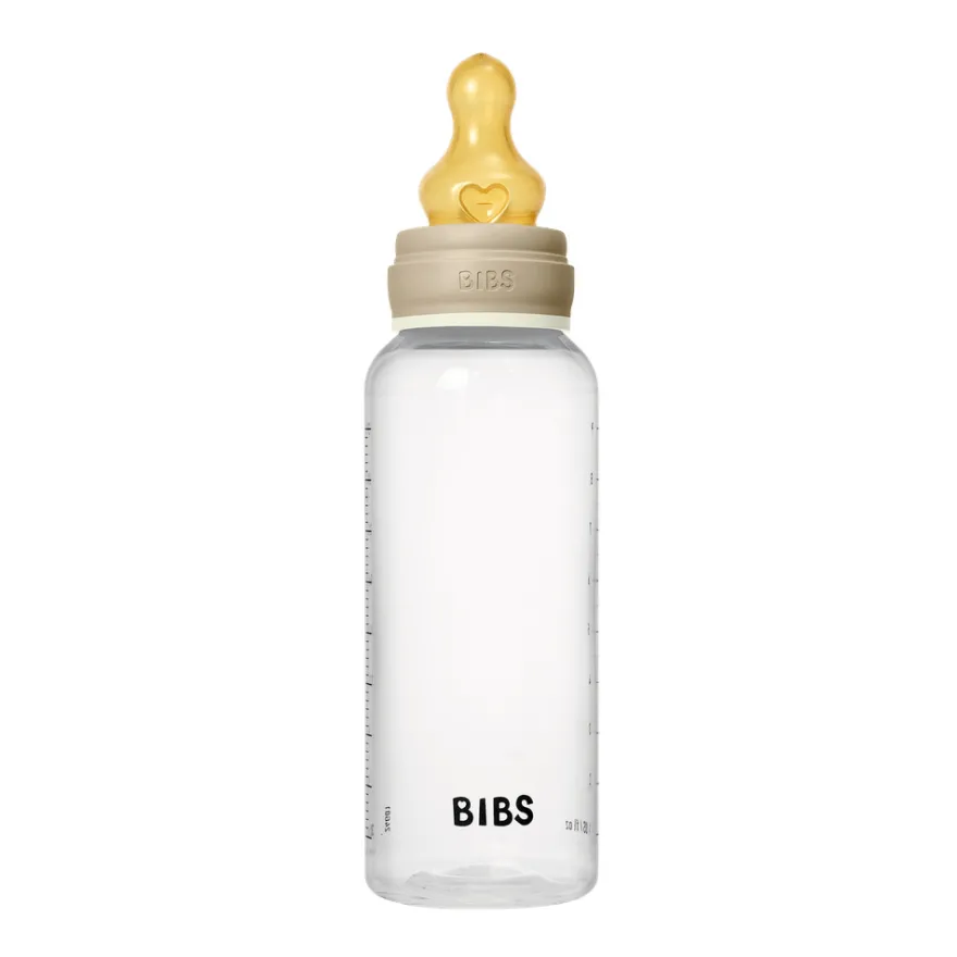 BIBS Napppflaska Rund 1 pk 270 ml - M Flow - Vanilla Nat