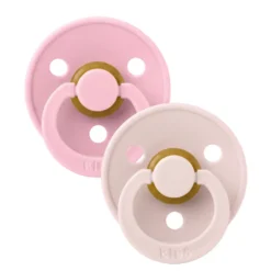 BIBS Napp 2 pk Latex Str 2 - Petal Babypink