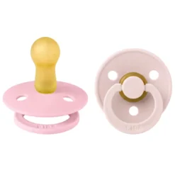 BIBS Napp 2 pk Latex Str 2 - Petal Babypink