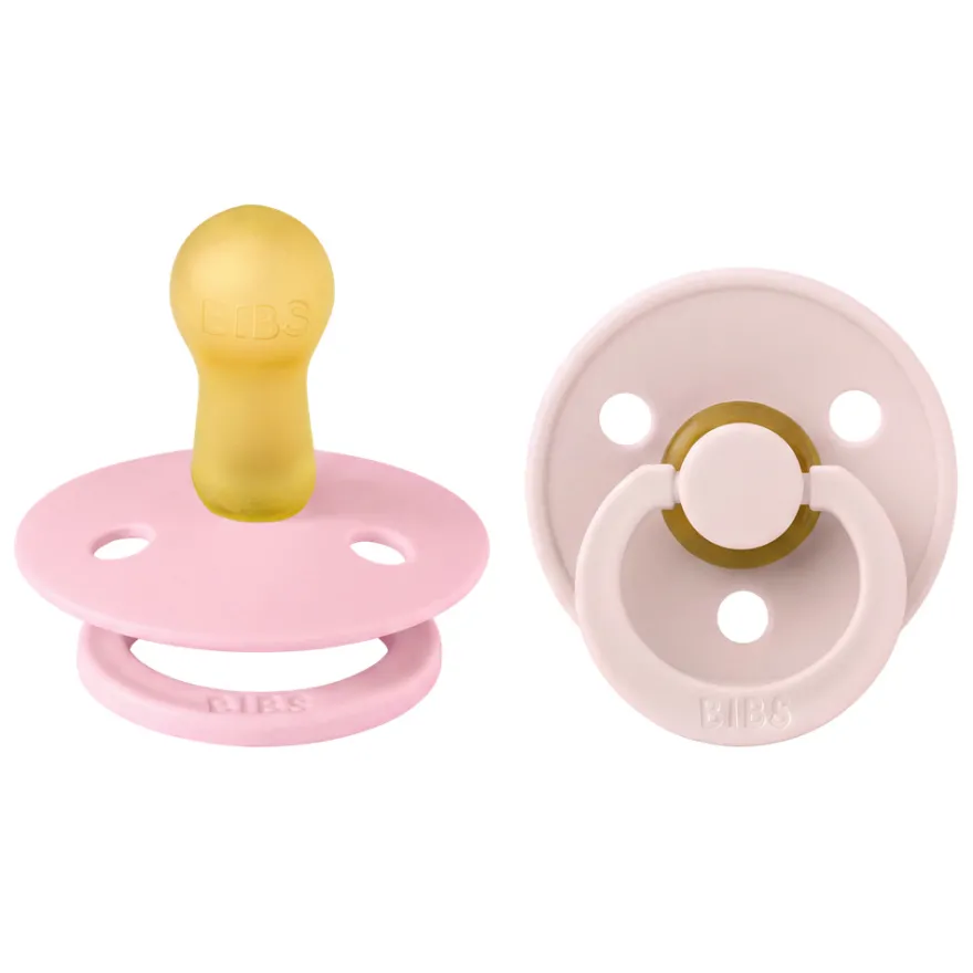 BIBS Napp 2 pk Latex Str 2 - Petal Babypink