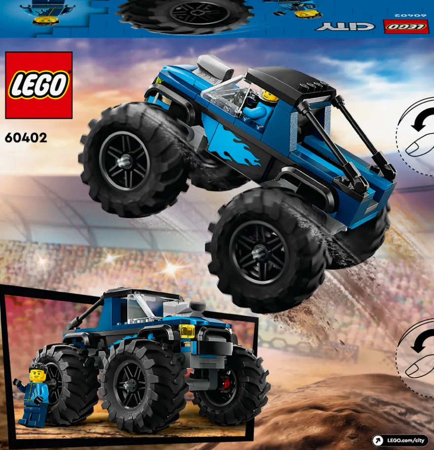 Blå Monstertruck