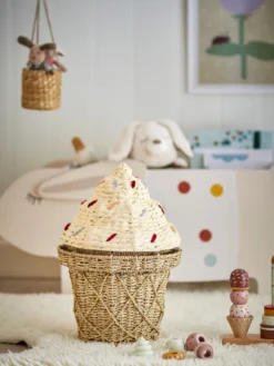 Bloomingville Mini Cillie Korg Med Lock - Natur