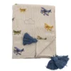 Bloomingville Mini Filt Flygplan - Natur
