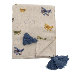 Bloomingville Mini Filt Flygplan - Natur