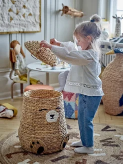 Bloomingville Mini Timone Korg med Lock - Natur