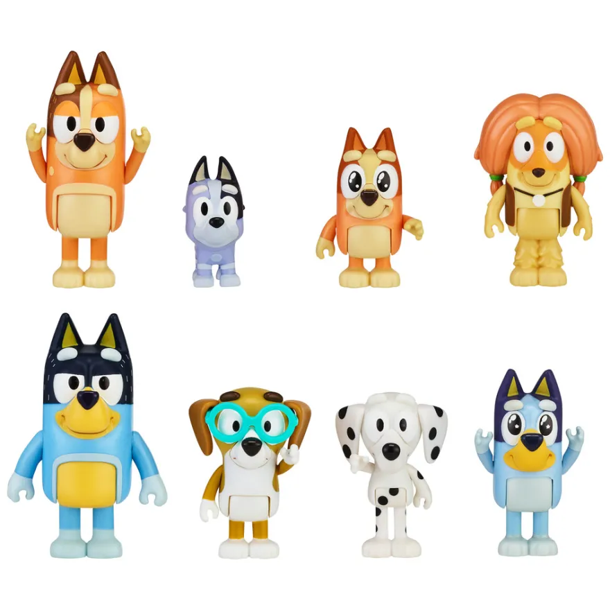 Bluey Figurer 8-pack