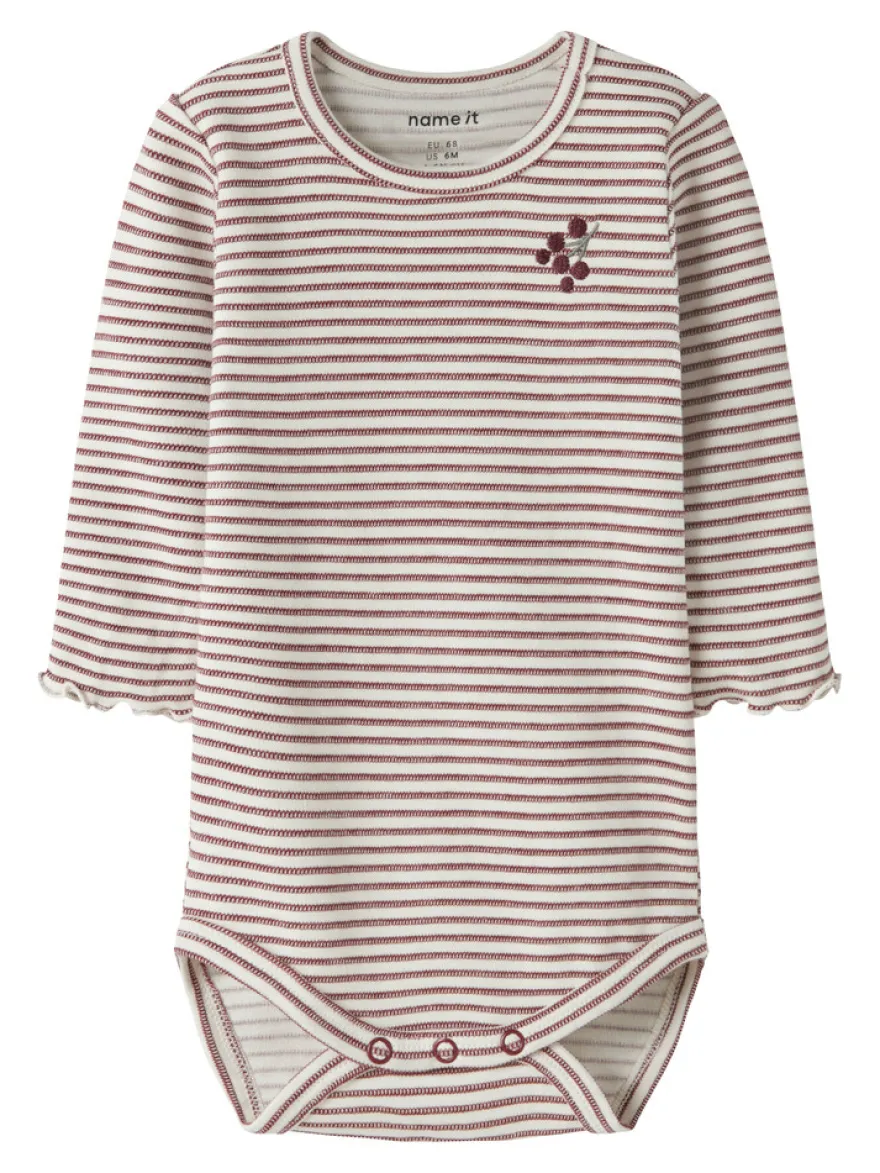Bripa Långärmad Body - Oxblood Red