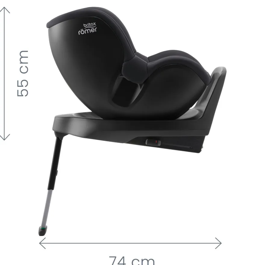 Britax Römer Dualfix M Plus Bilbarnstol - Midnight Grey