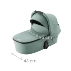 Britax Römer Smile 5Z Lux Duovagn inkl. Baby-Safe Core Babyskydd - Urban Olive/Space Black
