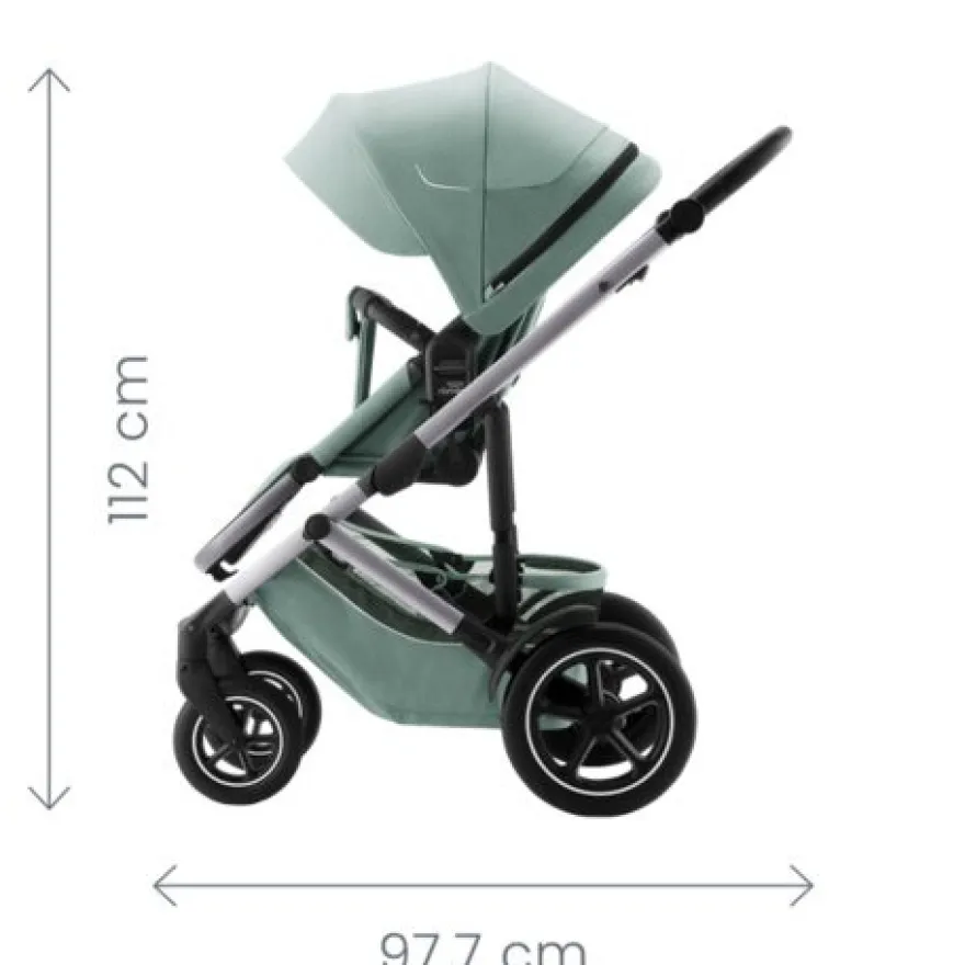 Britax Römer Smile 5Z Lux Duovagn inkl. Baby-Safe Core Babyskydd - Warm Caramel/Space Black