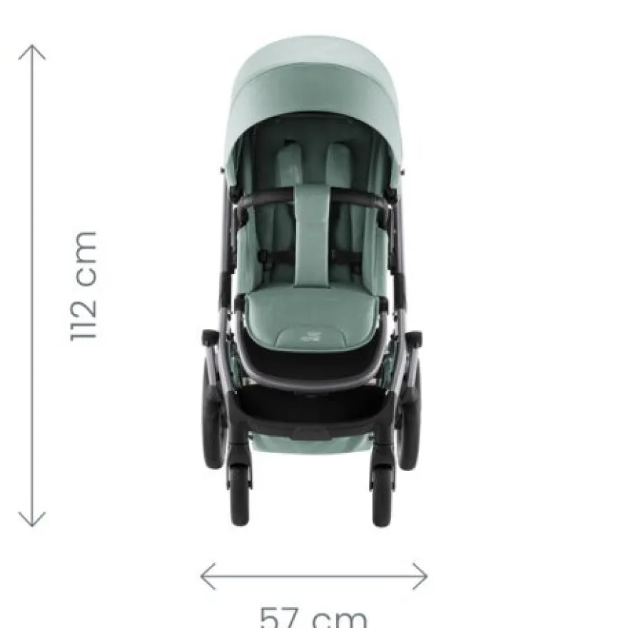 Britax Römer Smile 5Z Lux Duovagn inkl. Baby-Safe Core Babyskydd - Warm Caramel/Space Black