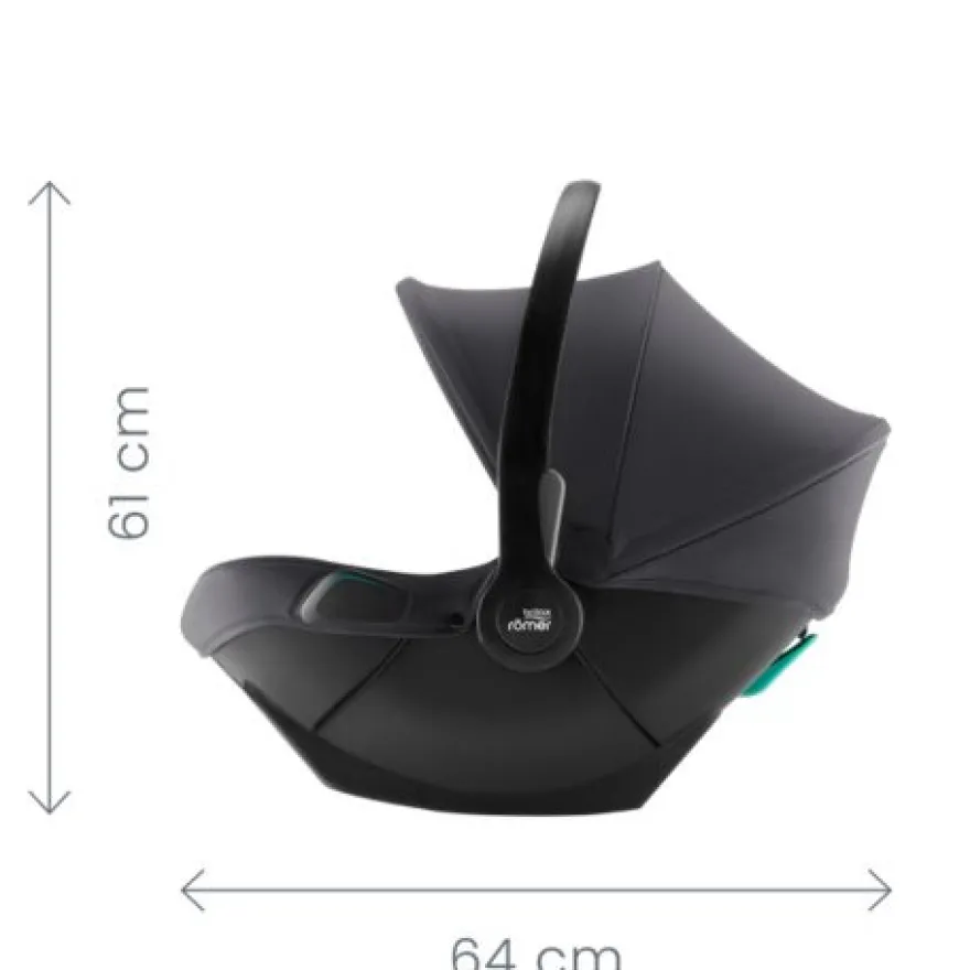 Britax Römer Smile 5Z Lux Duovagn inkl. Baby-Safe Core Babyskydd - Warm Caramel/Space Black