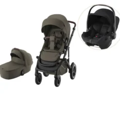 Britax Römer Smile 5Z Style Barnvagn Inkl.. Baby-Safe Core Babyskydd - Urban Olive/Space Black