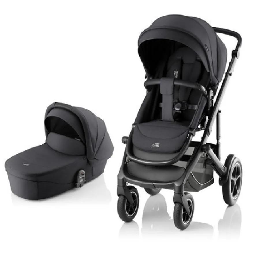 Britax Römer Smile 5Z Style Barnvagn Inkl. Baby-Safe Pro Babyskydd - Carbon Black