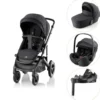 Britax Römer Smile 5Z Style Duovagn inkl. Baby-Safe Pro Babyskydd och Vario Base 5Z – Carbon Black
