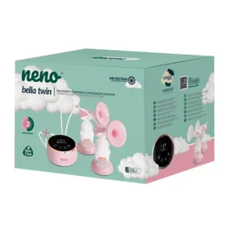 Bröstpump Elektrisk Bella Dubbel - Rosa