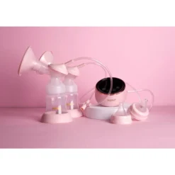 Bröstpump Elektrisk Bella Dubbel - Rosa