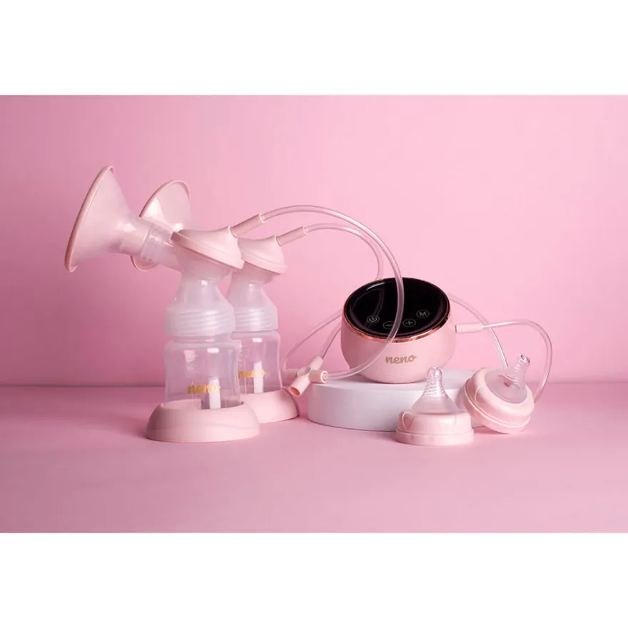 Bröstpump Elektrisk Bella Dubbel - Rosa