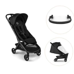 Bugaboo Butterfly 2 med Bygel och Regnskydd - Black/Heritage Black