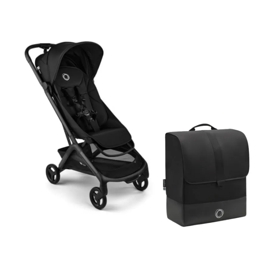 Bugaboo Butterfly 2 Resevagn inkl. transportväska - Black/Heritage Black