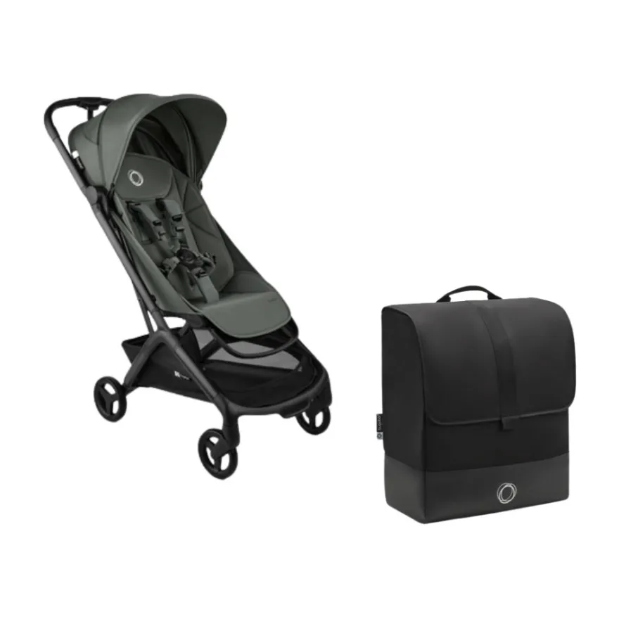 Bugaboo Butterfly 2 Resevagn inkl. transportväska - Black/Forest Green