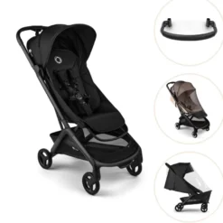 Bugaboo Butterfly 2 Sittvagn Med Bygel, Insektsnät Och Regnskydd - Black/Heritage Black