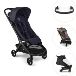 Bugaboo Butterfly 2 Sittvagn Med Bygel, Insektsnät Och Regnskydd - Black/Deep Indigo