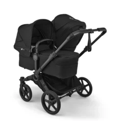 Bugaboo Donkey 6 Barnvagn Inkl. Syskonsits, Organizer, Åkpåse, Mugghållare, Liggdelsadapter & Regnskydd - Heritage Black