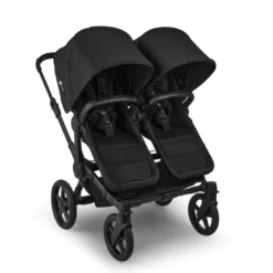 Bugaboo Donkey 6 Barnvagn Inkl. Syskonsits, Organizer, Åkpåse, Mugghållare, Liggdelsadapter & Regnskydd - Heritage Black