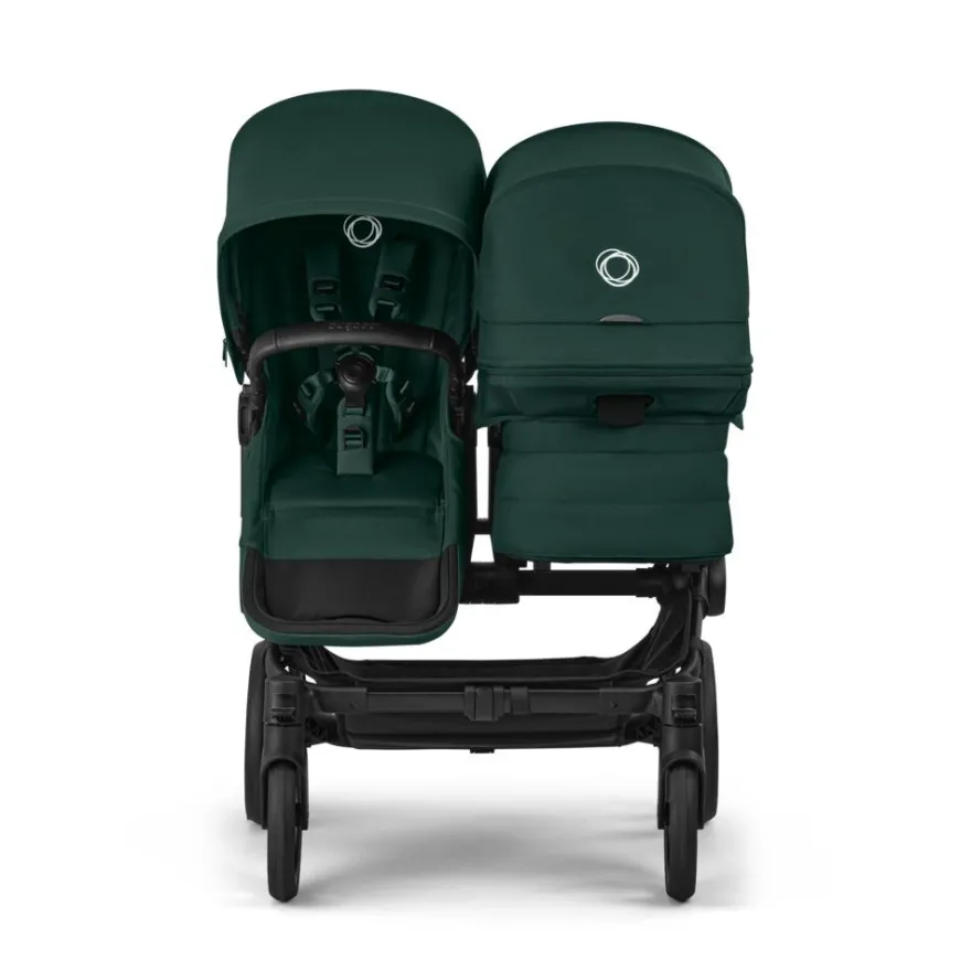 Bugaboo Donkey 6 Barnvagn Inkl. Syskonsits, Organizer, Åkpåse, Mugghållare, Liggdelsadapter & Regnskydd - Fern Green