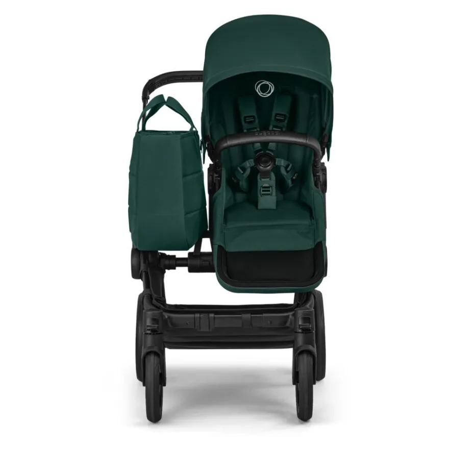 Bugaboo Donkey 6 Barnvagn Inkl. Syskonsits, Organizer, Åkpåse, Mugghållare, Liggdelsadapter & Regnskydd - Fern Green