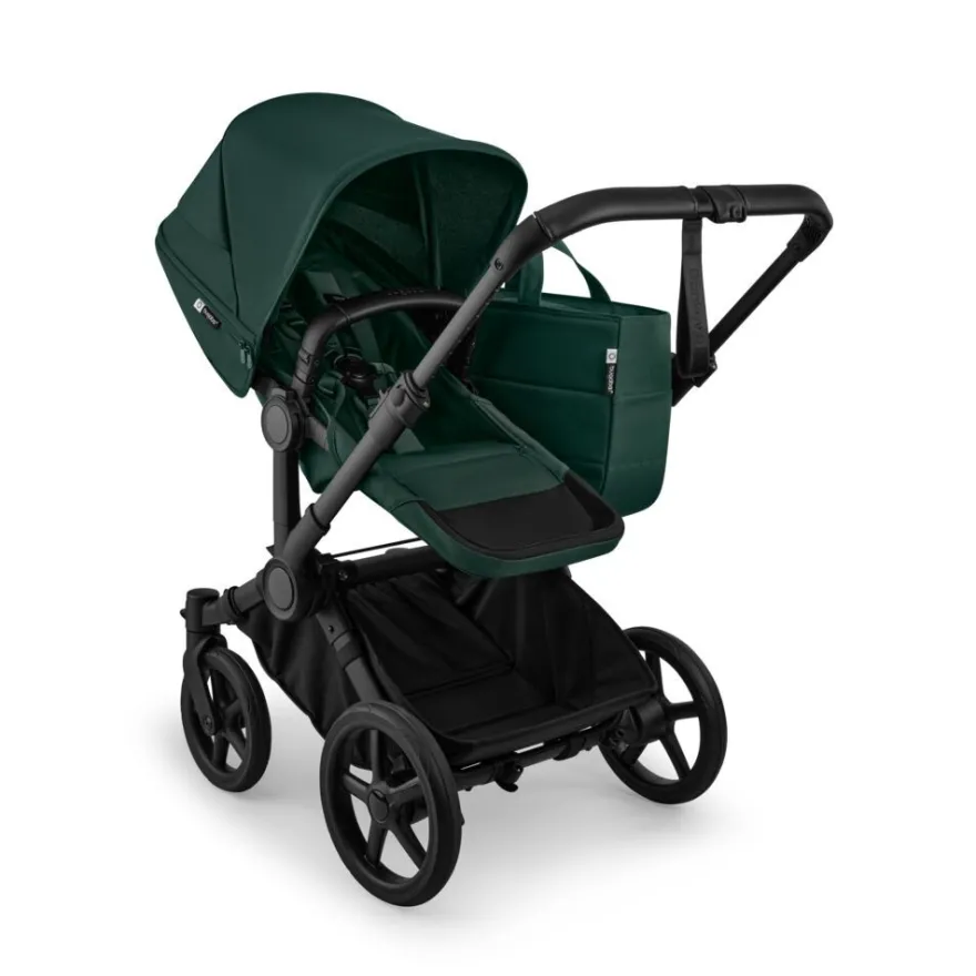 Bugaboo Donkey 6 Barnvagn Inkl. Syskonsits, Organizer, Åkpåse, Mugghållare, Liggdelsadapter & Regnskydd - Fern Green