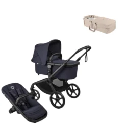 Bugaboo Fox 5 Renew Barnvagn & Bugaboo Babynest - Deep Indigo/Taupe