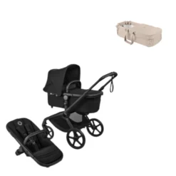 Bugaboo Fox 5 Renew Barnvagn & Bugaboo Babynest - Heritage Black/Taupe