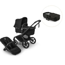 Bugaboo Fox 5 Renew Barnvagn & Bugaboo Babynest - Heritage Black/Black