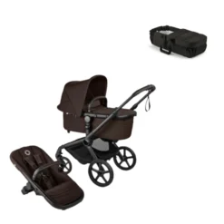 Bugaboo Fox 5 Renew Barnvagn & Bugaboo Babynest - Cocoa Brown/Black