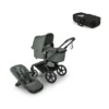 Bugaboo Fox 5 Renew Barnvagn & Bugaboo Babynest - Forest Green/Black