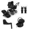 Bugaboo Fox 5 Renew Barnvagn + Thule Maple Babyskydd & Bas - Heritage Black/Black
