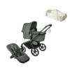 Bugaboo Fox 5 Renew Complete - Black/Forest Green inkl. Sleepcarrier Vol 5 Oat Beige